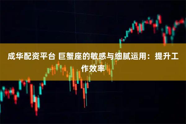 成华配资平台 巨蟹座的敏感与细腻运用：提升工作效率